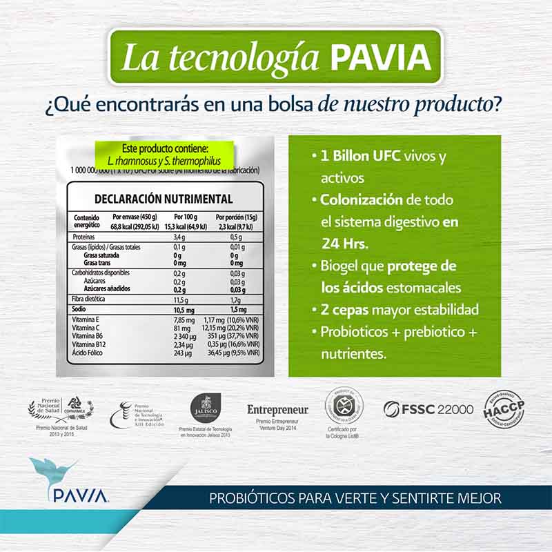 Tabla nutrimental FreeTx